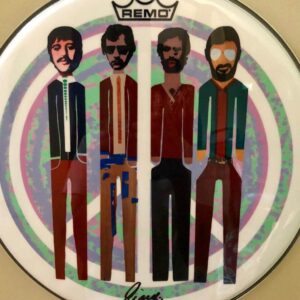 4 Wooden Men 2 Drum Head