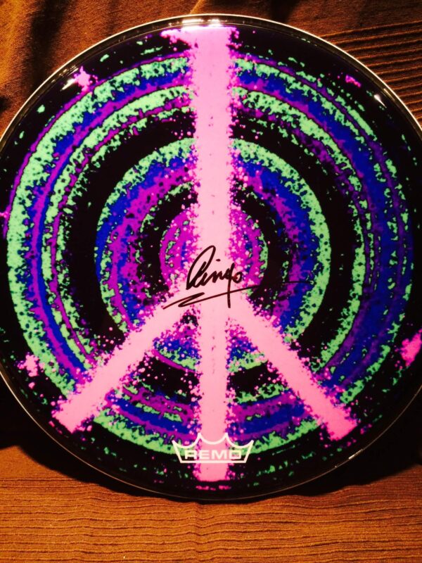 Pink Peace Drum Head